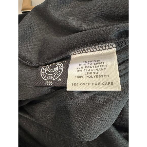 Laundry by Shelli Segal Black Beaded Spaghetti Strap Dress Size 6 ✨ - Picture 5 of 6